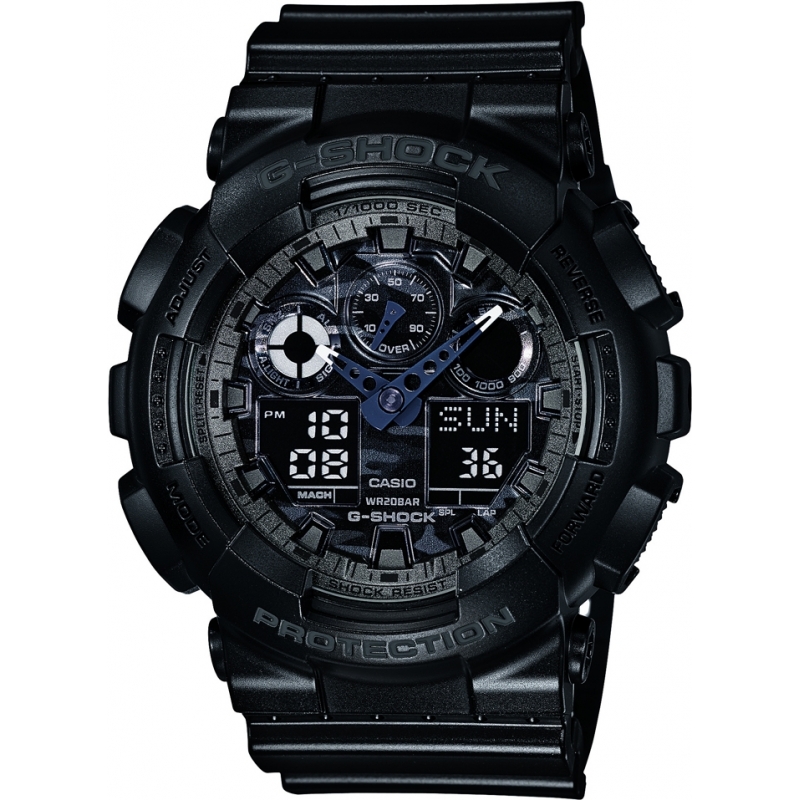 Casio Mens G-Shock Black Chronograph Watch
