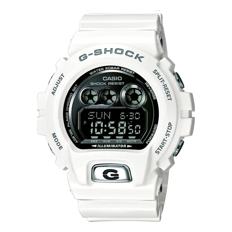 Casio Mens G-Shock White World Time Resin Strap Combi Watch