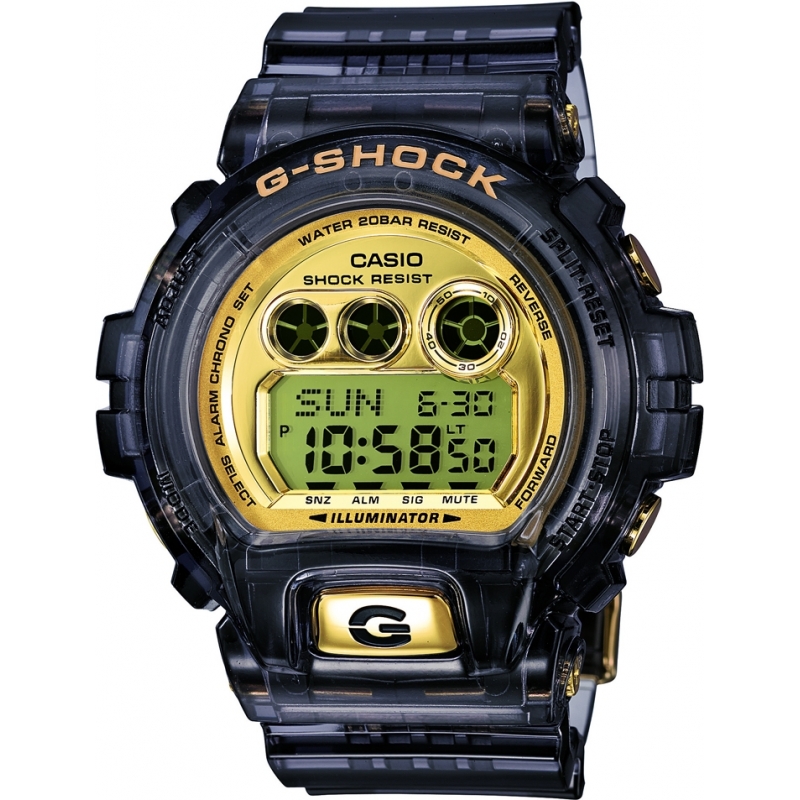 Casio Mens G-Shock Grey World Time Resin Strap Combi Watch