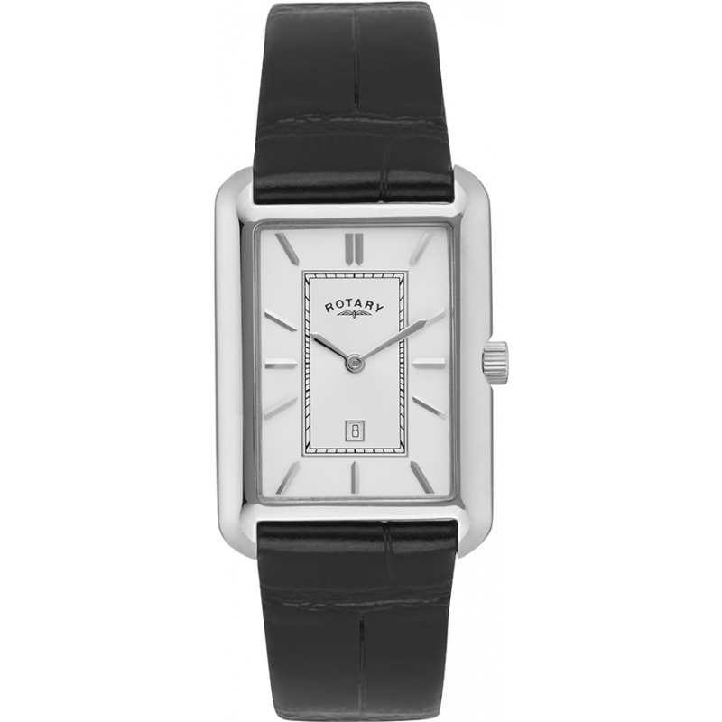 Rotary Mens Timepieces White Black Watch