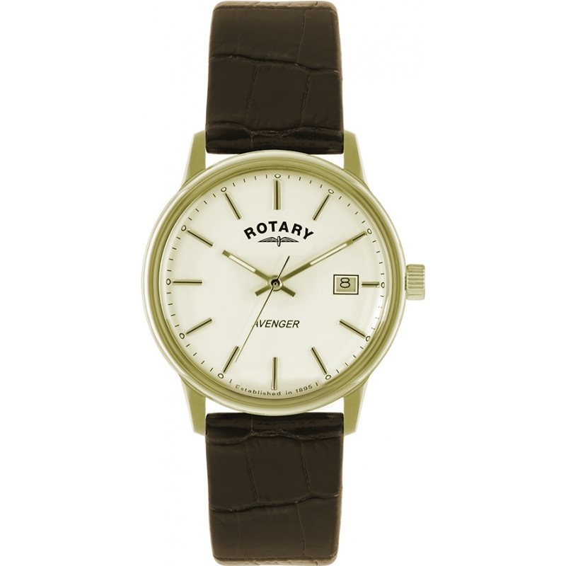 Rotary Mens Timepieces Avenger Champagne Brown Watch