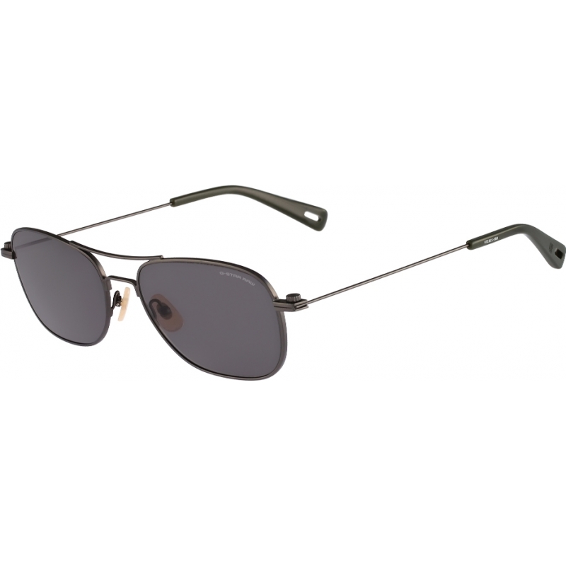 G Star GS101S Metal Alcatraz Grey Dark Gunmetal Semi Matte Sunglasses