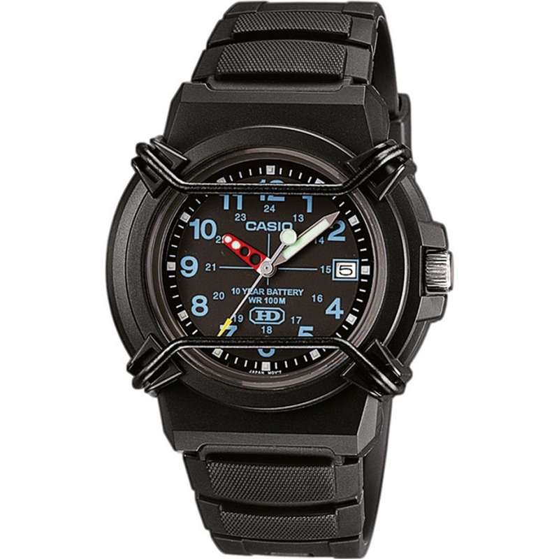 Casio Collection 10 Year Battery Black Resin Watch