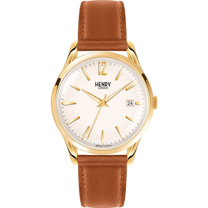 Henry London Westminster Pale Champagne Brown Watch