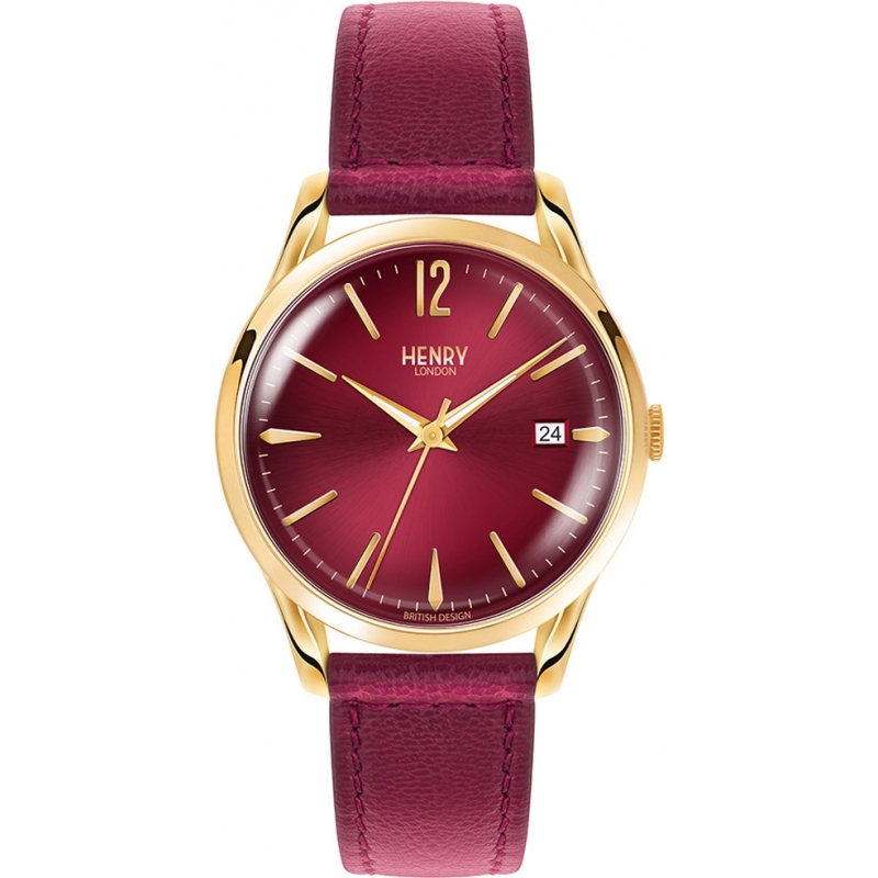 Henry London Ladies Holborn Burgundy Watch