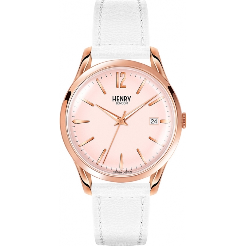 Henry London Pimlico Rose Gold White Watch