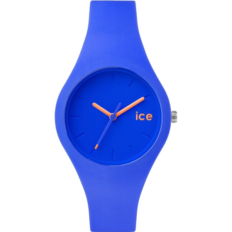 Ice-Watch Small Ice-Ola Dazzling Blue Silicone Strap Watch