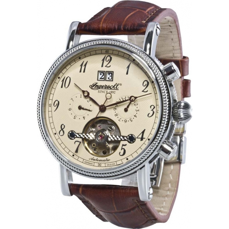 Ingersoll Mens Richmond Cream Brown Watch