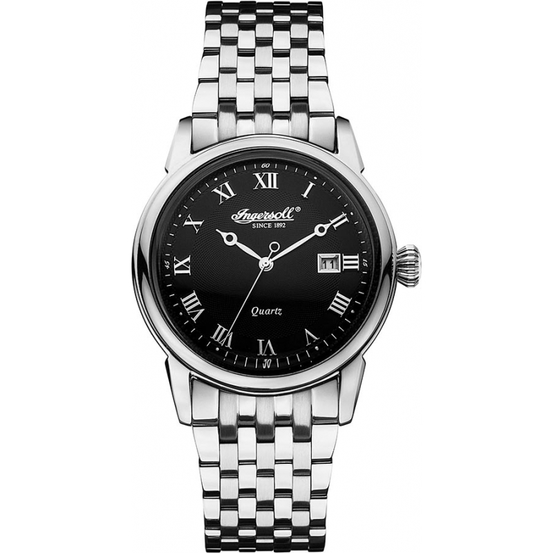 Ingersoll Mens Grafton Black Steel Watch