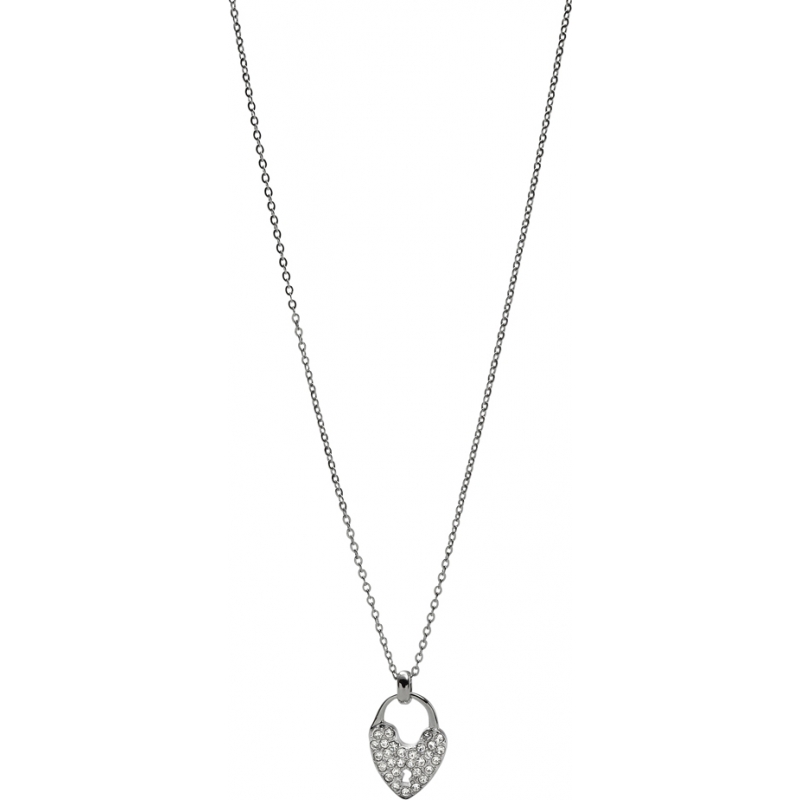 Fossil Ladies Valentines Silver Necklace