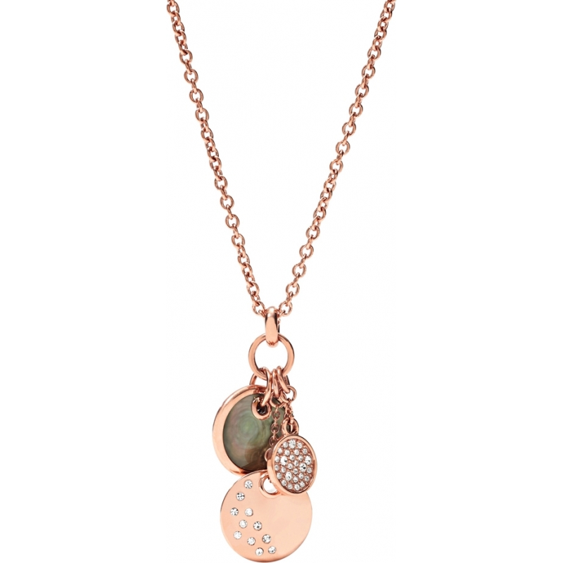 Fossil Ladies Classic Rose Gold Necklace
