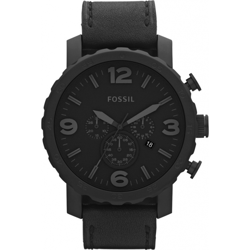 Fossil Mens Nate Chronograph Black Watch