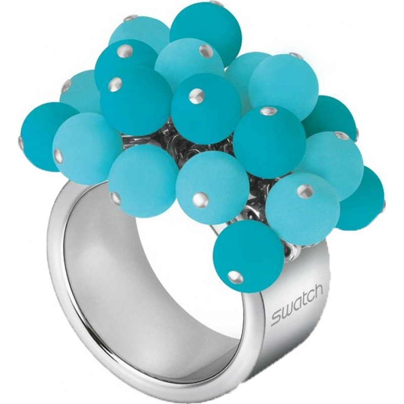 Swatch Ladies Size 5 Love Explosion Turquoise Ring