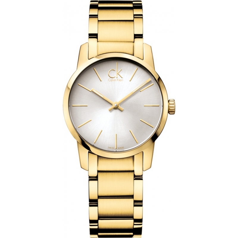 Calvin Klein Ladies City Yellow Gold PVD Watch