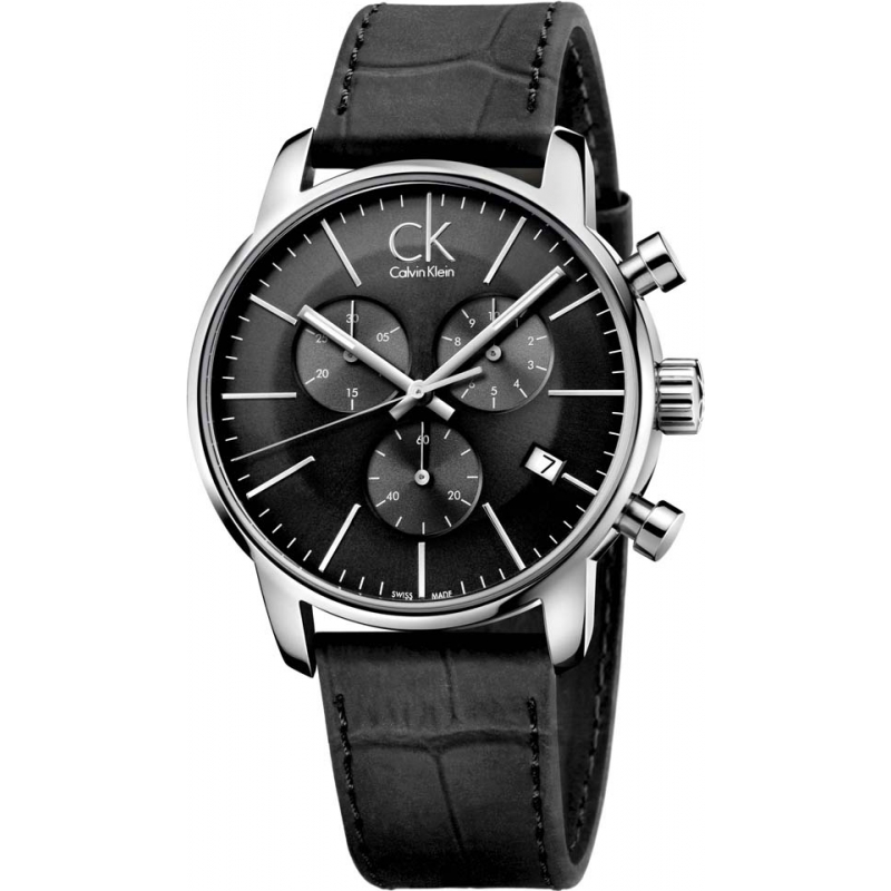 Calvin Klein Mens City Black Chronograph Watch