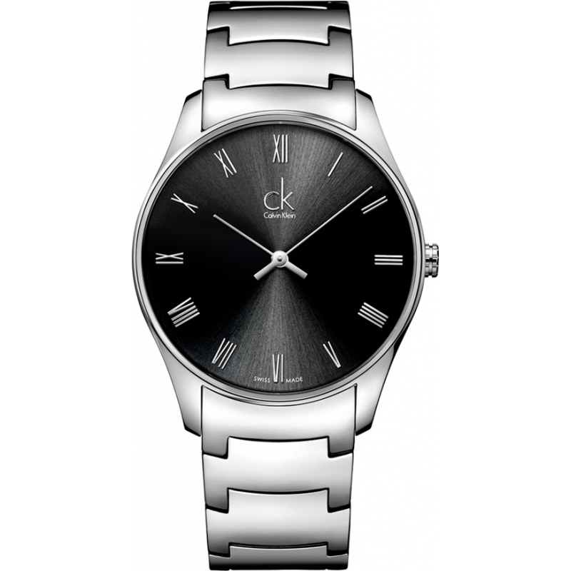 Calvin Klein Mens Classic Black Silver Watch