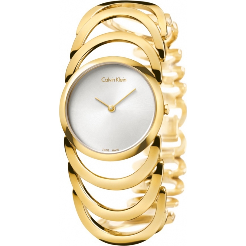 Calvin Klein Ladies Body Yellow Gold PVD Watch