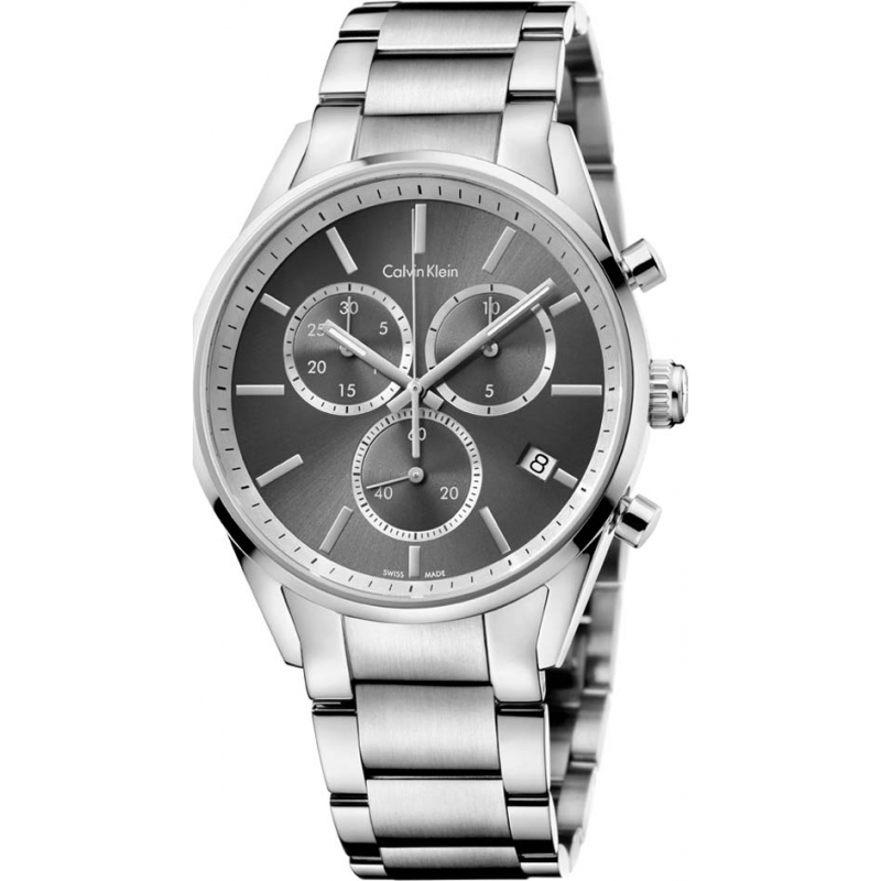 Calvin Klein Mens Formality Silver Chrono Watch