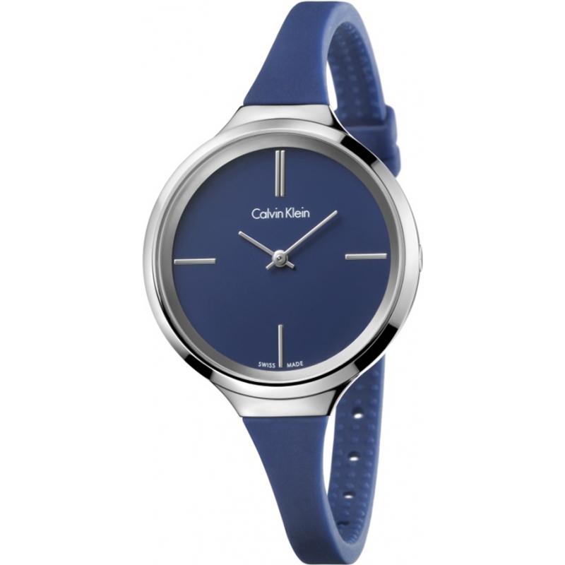 Calvin Klein Ladies Lively Blue Silicone Strap Watch