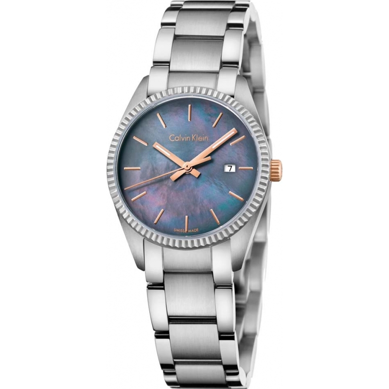 Calvin Klein Ladies Alliance Silver Steel Bracelet Watch