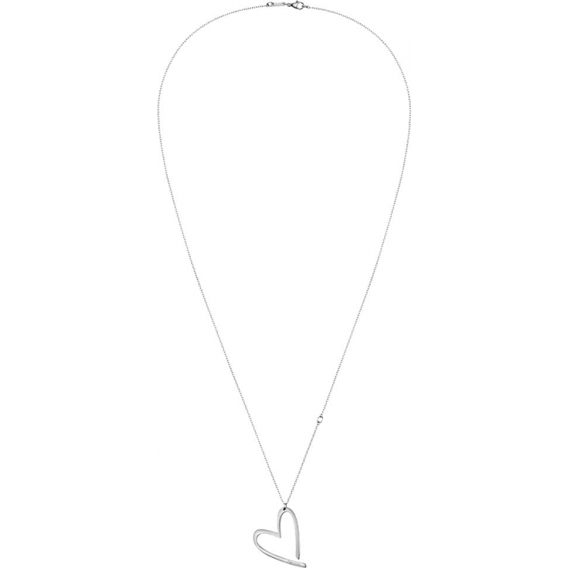 Calvin Klein Ladies Joyous Silver Heart Pendant Necklace