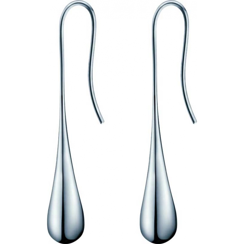 Calvin Klein Ladies Ellipse Silver Steel Earrings