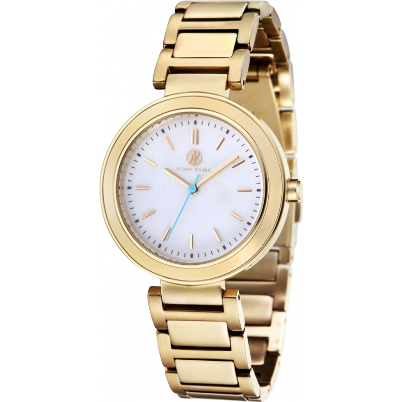 Klaus Kobec Ladies Daisy Gold Plated Watch