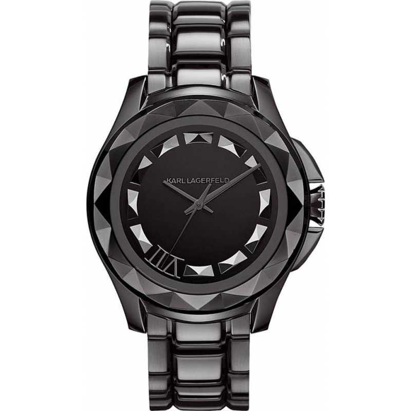 Karl Lagerfeld Karl 7 Gunmetal Steel Bracelet Watch