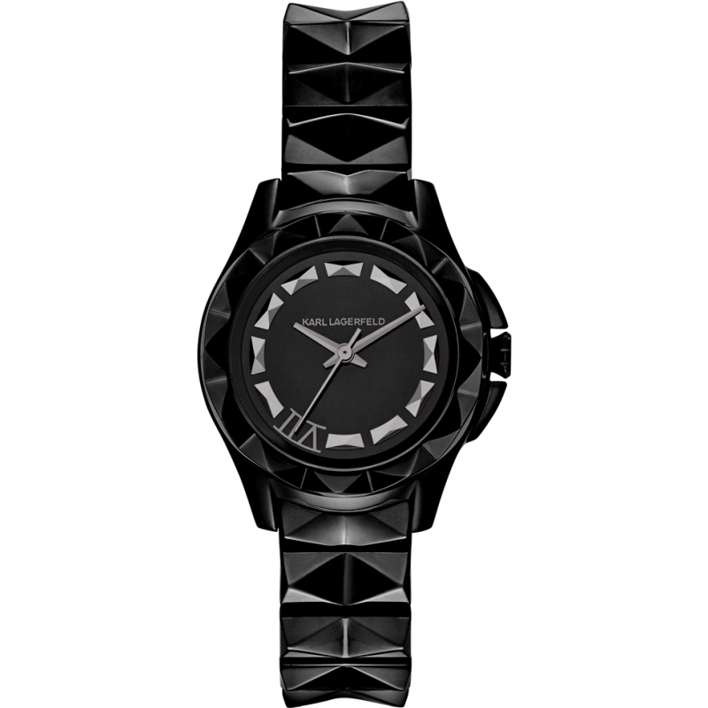 Karl Lagerfeld Ladies Karl 7 Black Steel Bracelet Watch