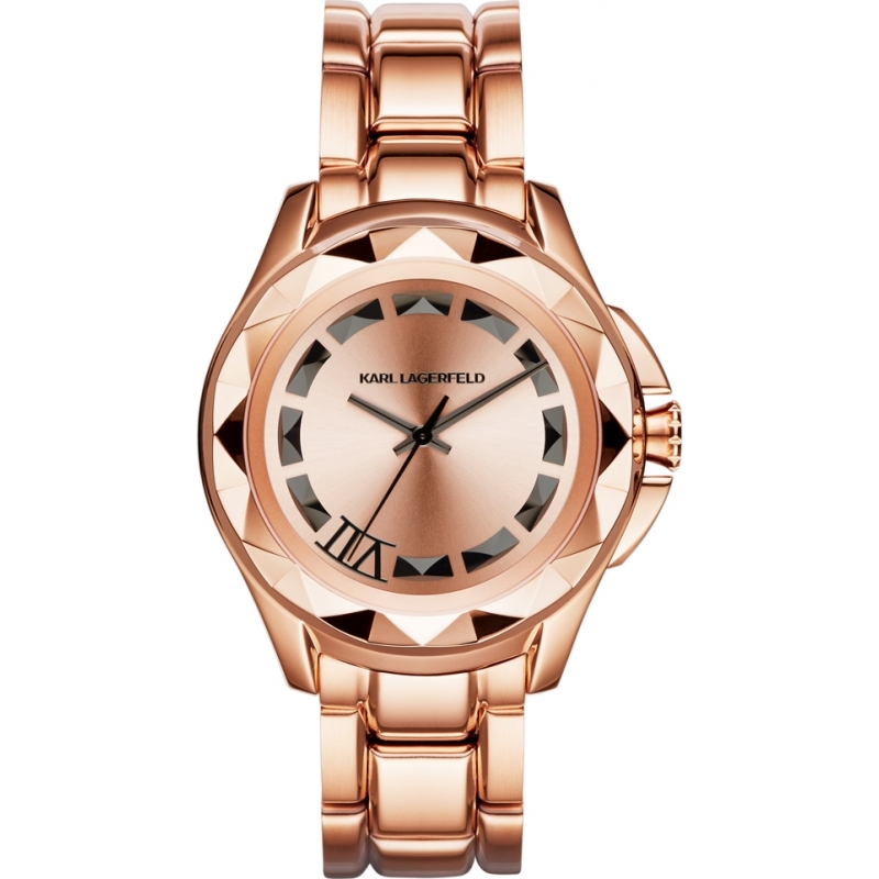 Karl Lagerfeld Karl 7 Rose Gold Steel Bracelet Watch