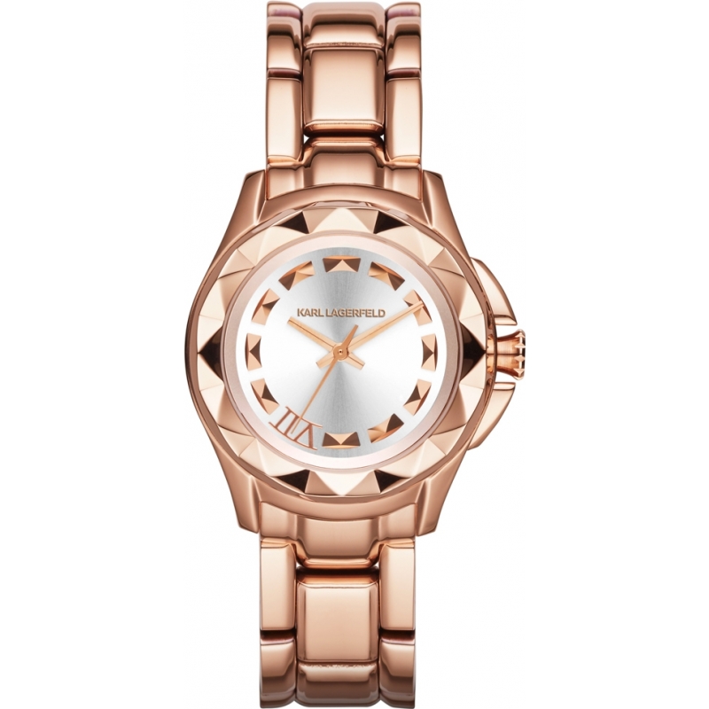 Karl Lagerfeld Karl 7 Rose Gold Steel Bracelet Watch