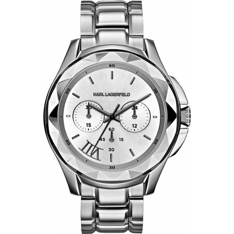 Karl Lagerfeld Ladies Karl 7 Silver Steel Bracelet Watch