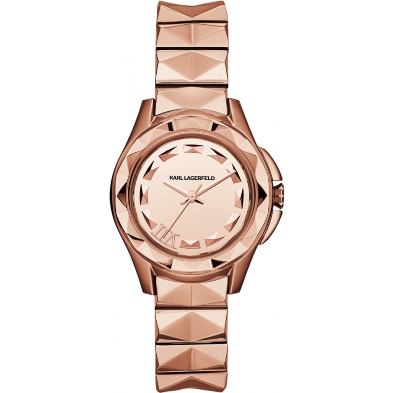 Karl Lagerfeld Ladies Karl 7 Rose Gold Bracelet Watch