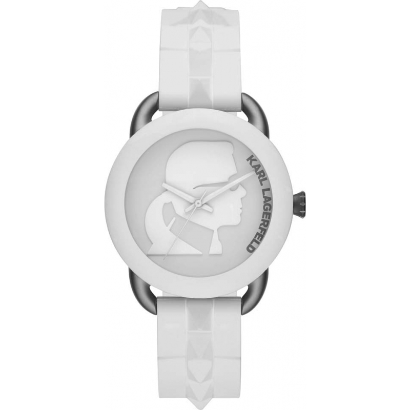 Karl Lagerfeld Energy White Rubber Strap Watch