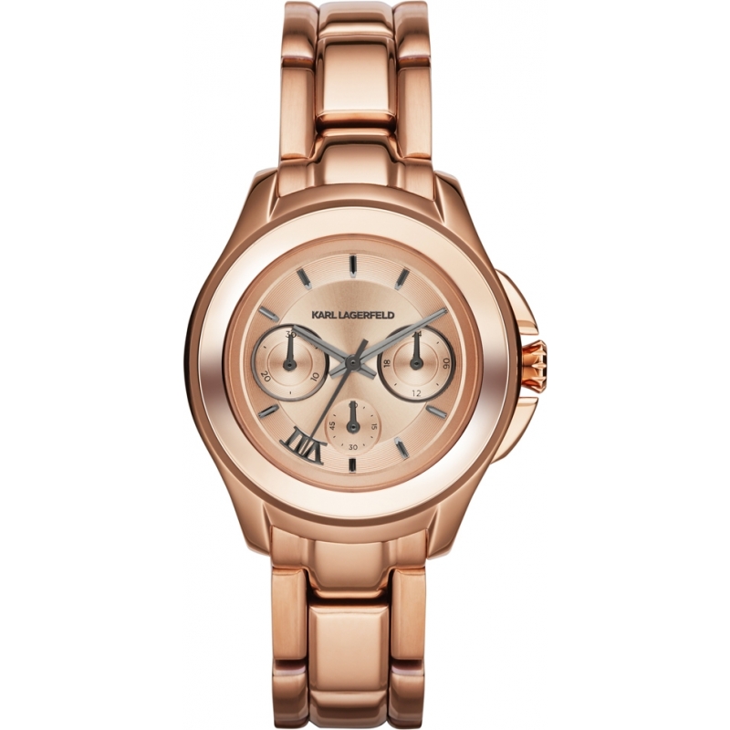 Karl Lagerfeld Klassic Rose Gold Steel Bracelet Watch