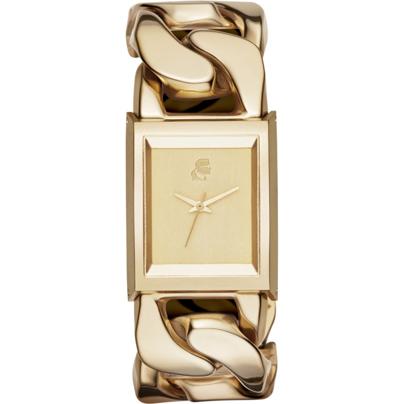 Karl Lagerfeld Ladies Marais Gold Steel Bracelet Watch