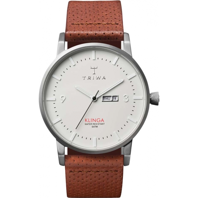 Triwa Dawn Klinga Brown Leather Strap Watch