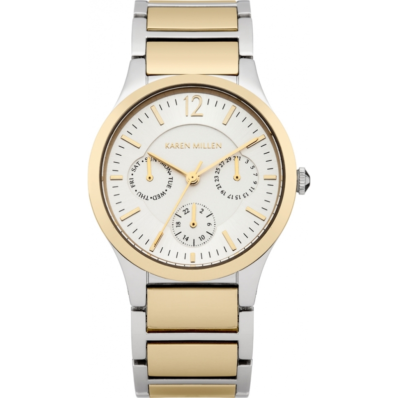 Karen Millen Ladies Gold Tone Steel Bracelet Watch