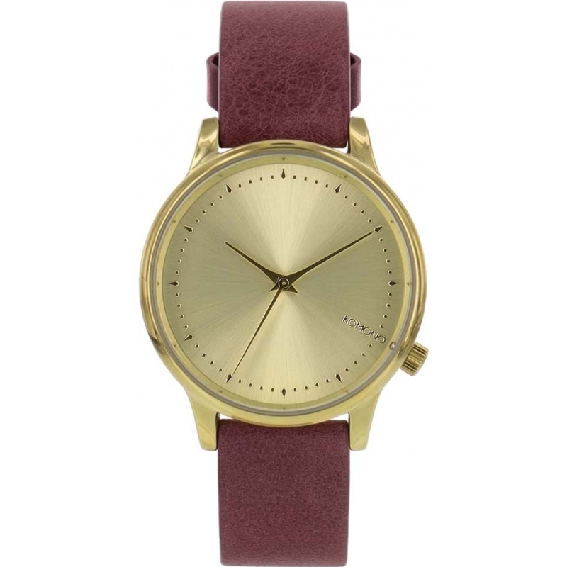 Komono Ladies Estelle Classic Burgundy Watch