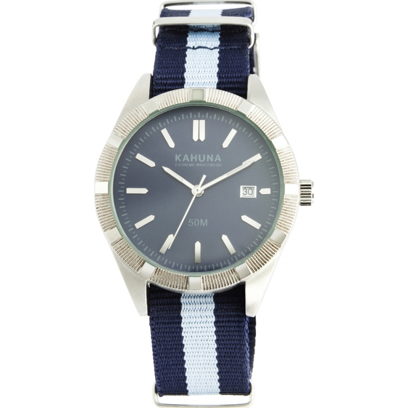 Kahuna Mens Two Tone Fabric Strap Watch