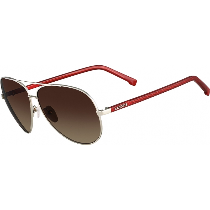 Lacoste L145S Silver Brown Sunglasses