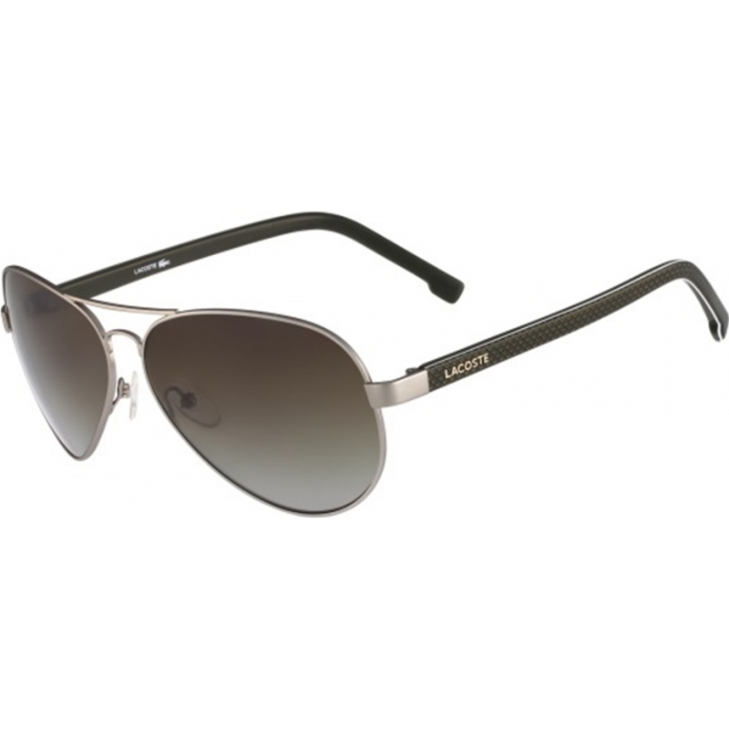 Lacoste Mens L163S Matte Brown Grey Sunglasses