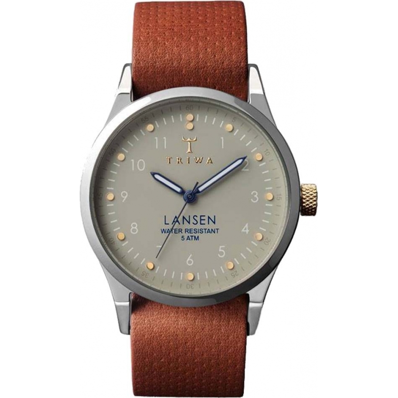 Triwa Dawn Lansen Brown Leather Strap Watch