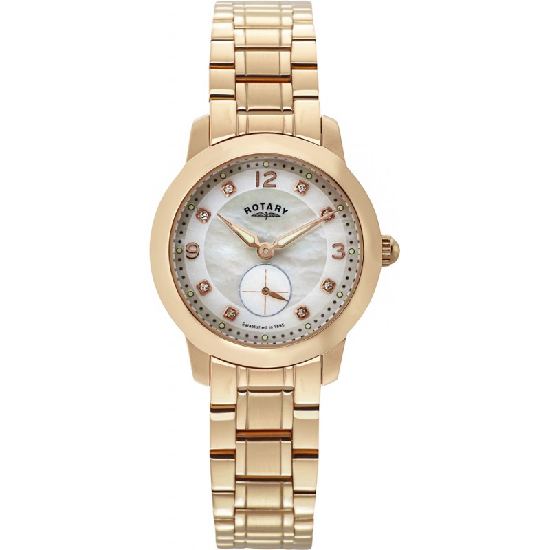 Rotary Ladies Timepieces Cambridge Rose Gold Plated Watch