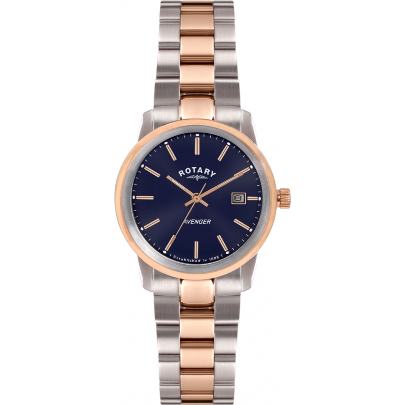 Rotary Ladies Timepieces Avenger Two Tone Rose Watch