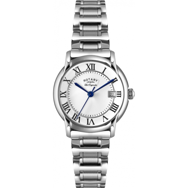 Rotary Ladies Les Originales Carviano Silver Steel Watch
