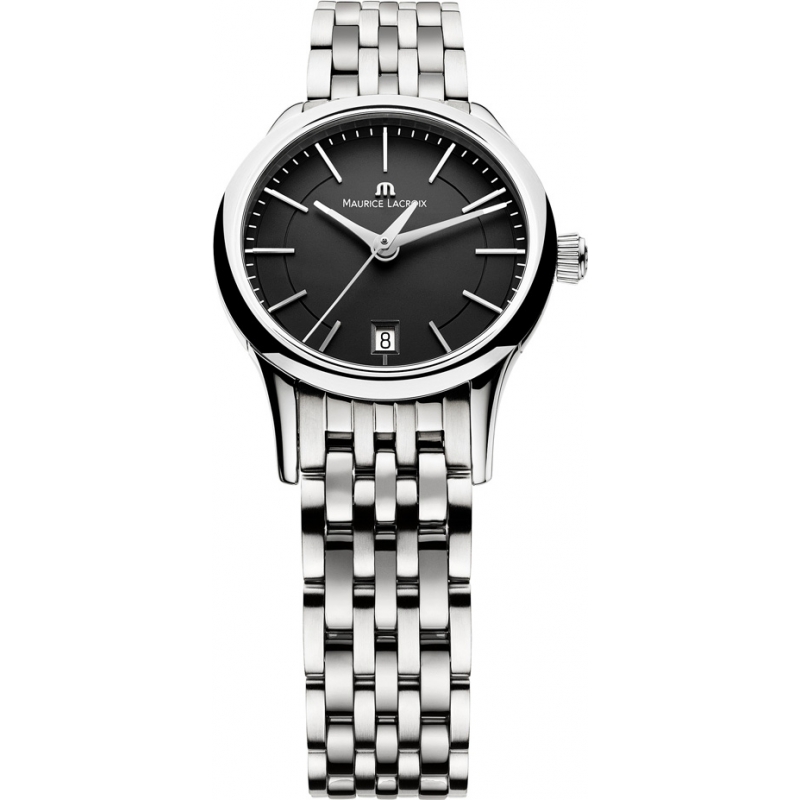 Maurice Lacroix Ladies Les Classiques Black and Steel Watch