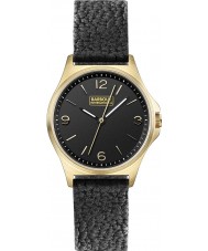 Watches Barbour Ladies Hebburn Black Leather Strap Watch