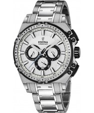 Festina Mens Chrono Bike Silver Steel Chronograph Watch