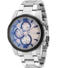 Police Mens Matchcord Silver Steel Bracelet Watch